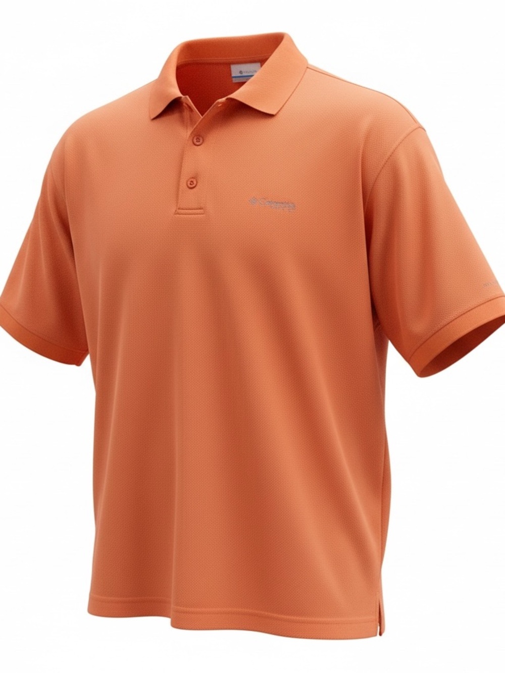 Columbia Men’s Short-Sleeve Polo in Pastel Orange